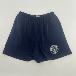 Vintage US Navy Shorts Soffe Size XL 80's cotton athletic Made In USA Navy Blue